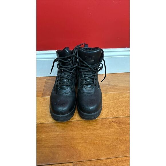 Red Wing Worx #5266 Black Leather Composite Safety Toe Men's Work Boot Size 6.5 - Picture 3 of 11